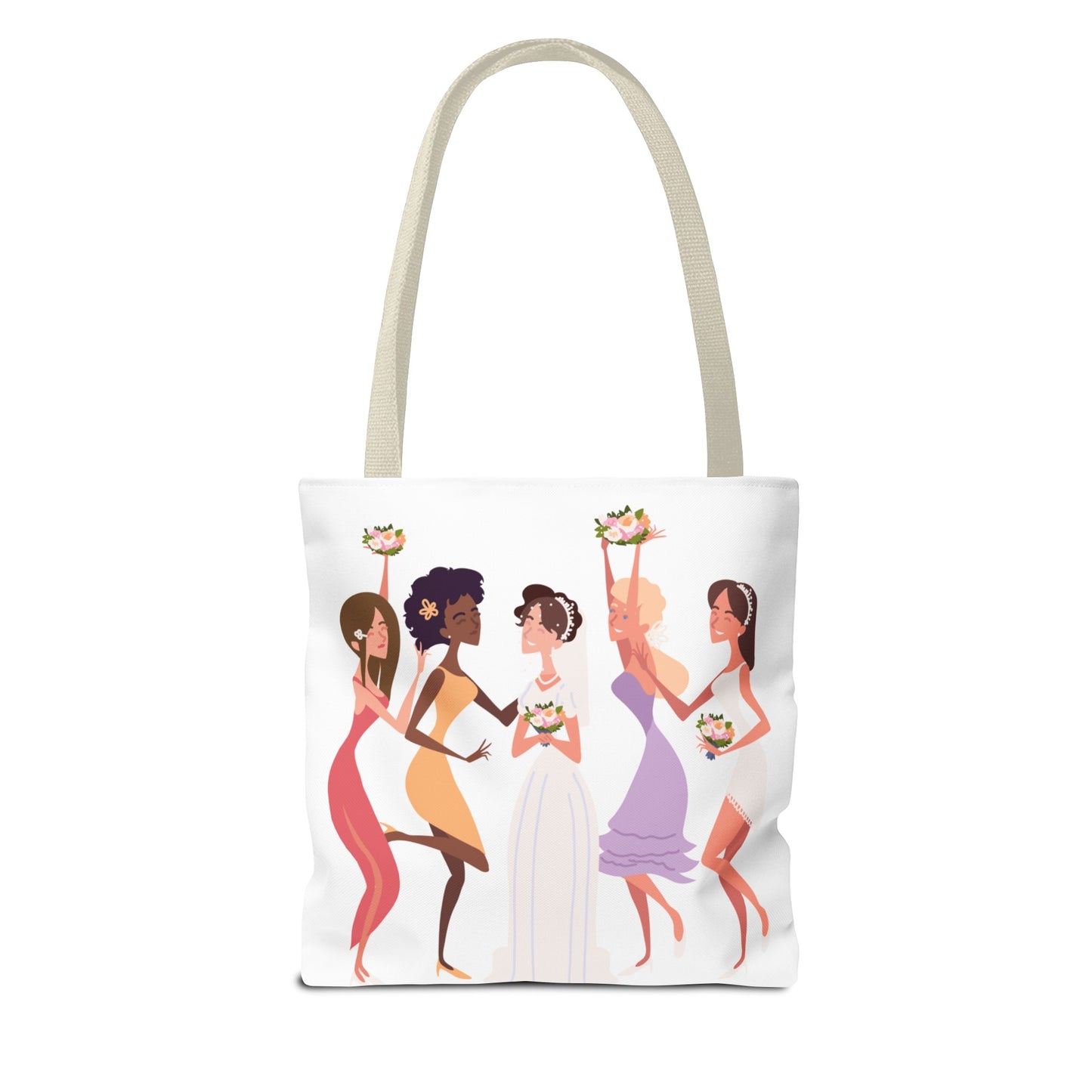 The Party Crew bride and bridesmaid Tote Bag (AOP)