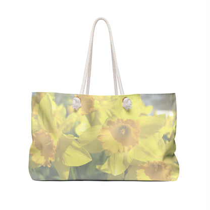 March Daffodils flower bridesmaid Weekender Bag