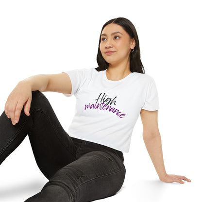 Women's Festival Crop Top, purple High maintenance