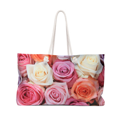 Weekender Bag, Pink roses