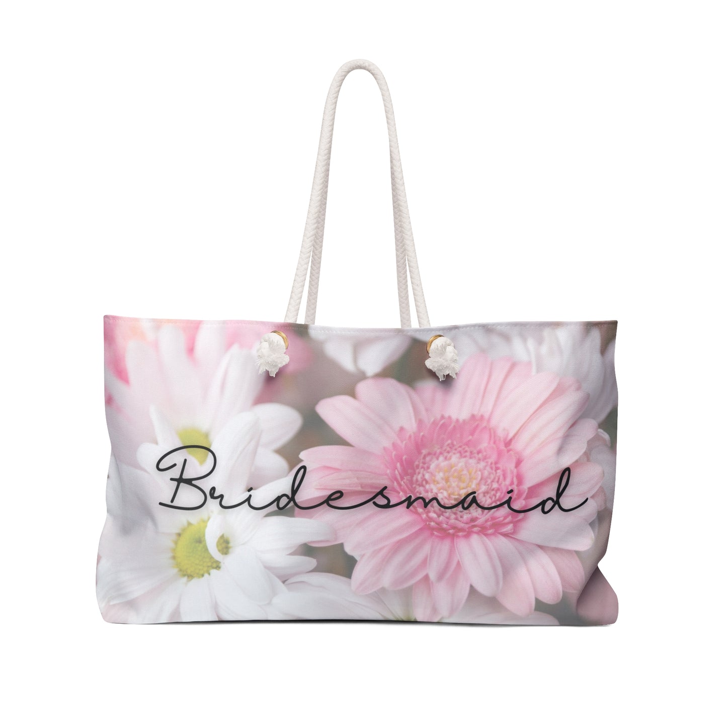 April Daisy flower bridesmaid Weekender Bag