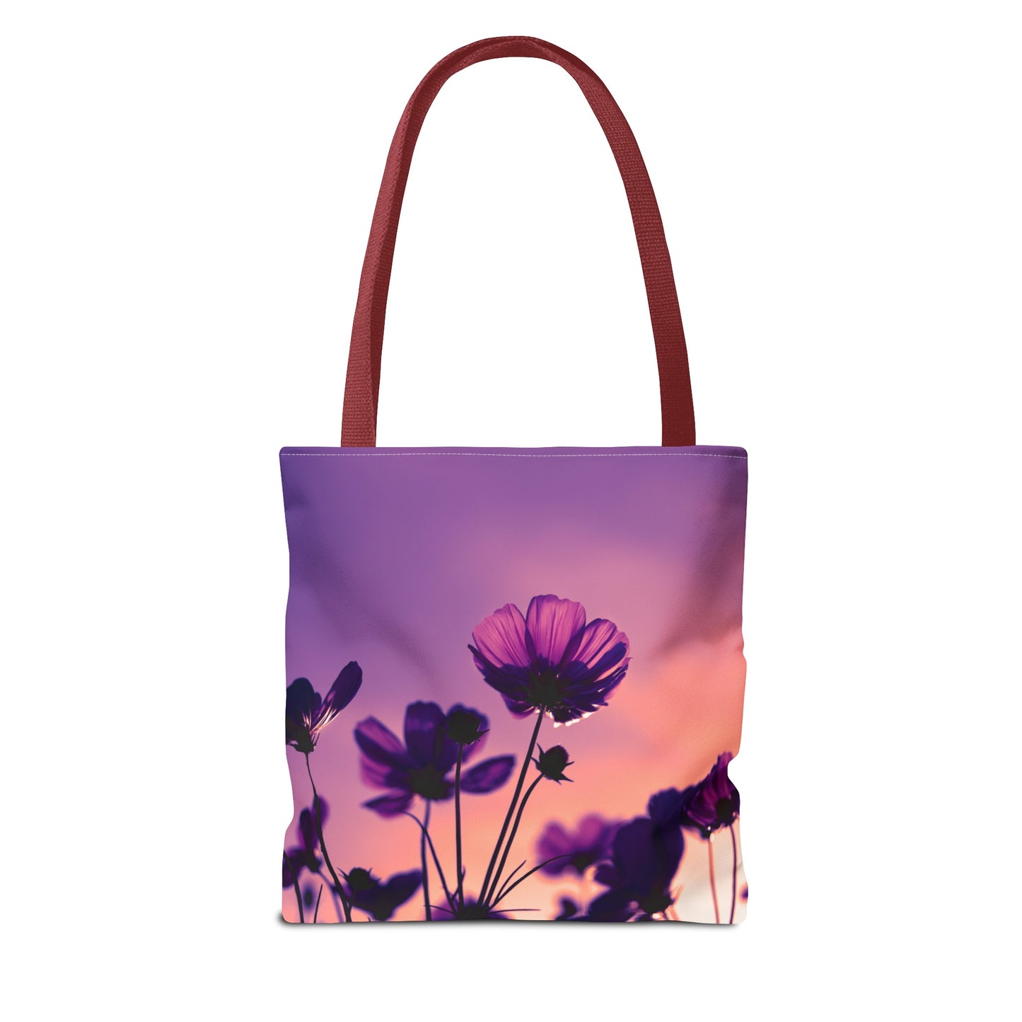 Purple flower Tote Bag (AOP)