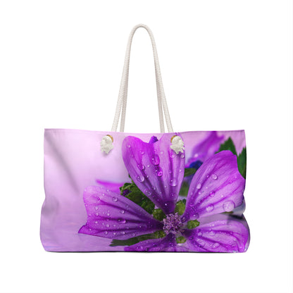 February Violet flower bridesmaid Weekender Bag