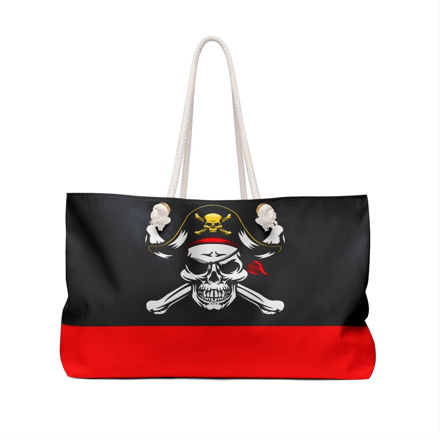 Weekender Bag, Pirate red and black