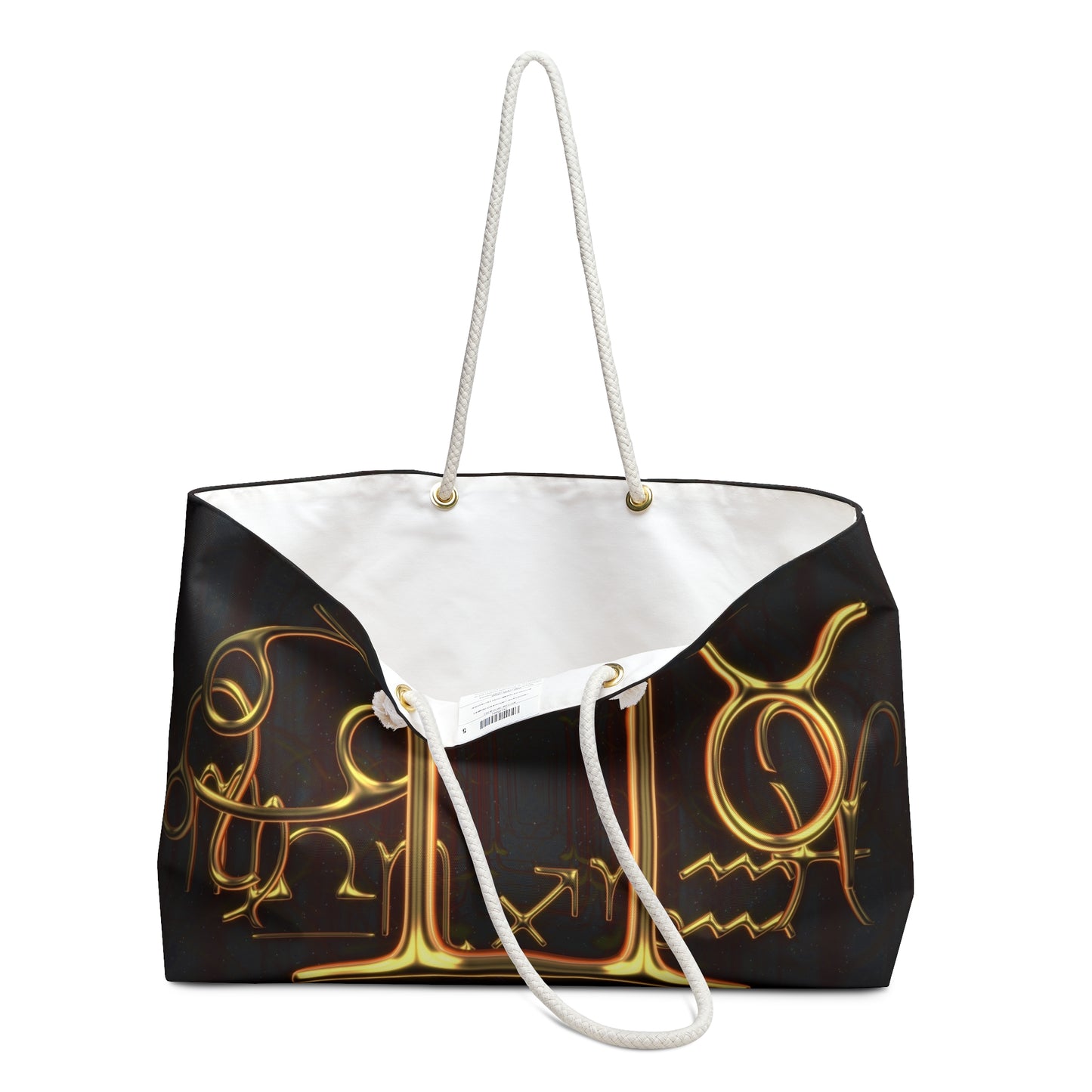 Gemini zodiac gold Weekender Bag