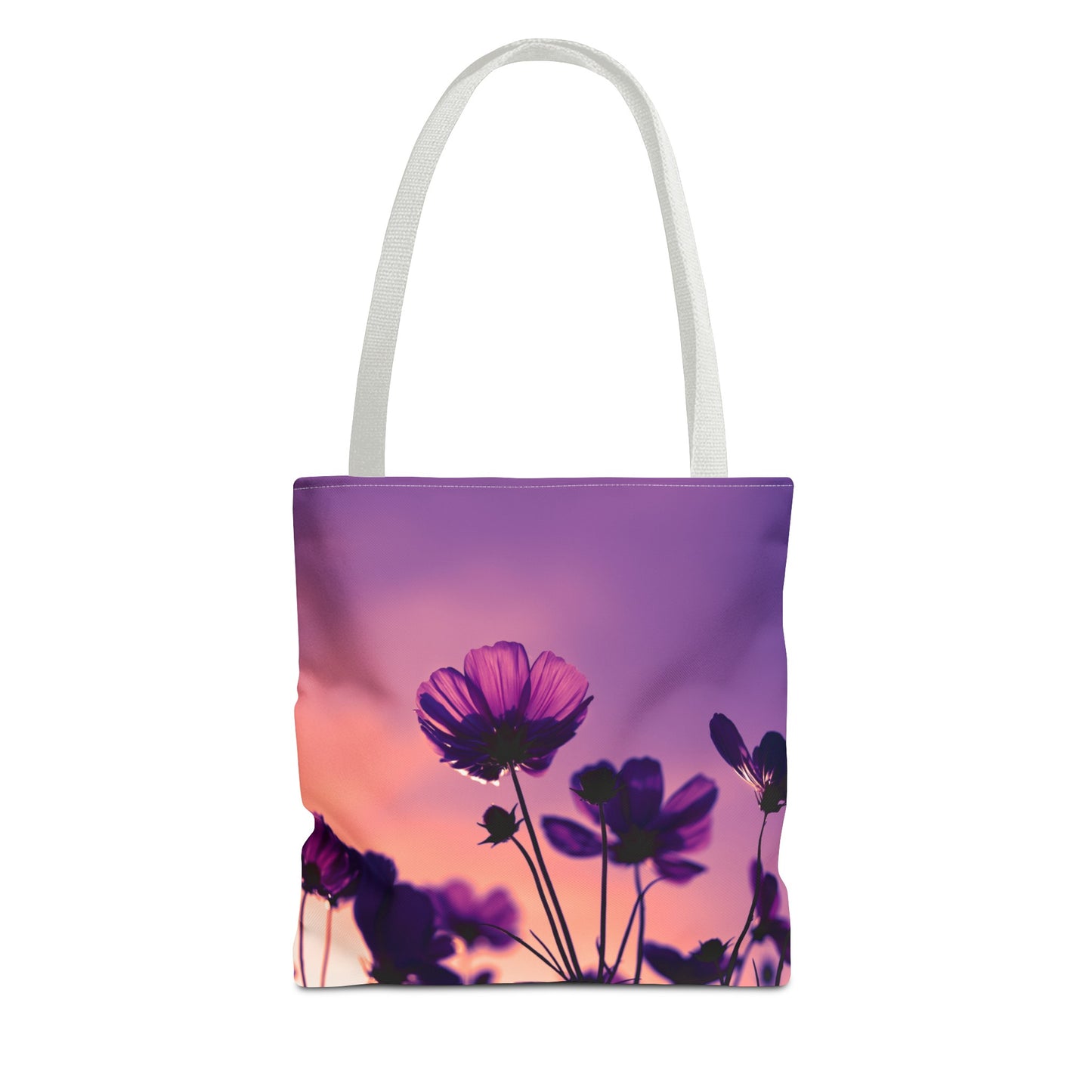 Purple flower Tote Bag (AOP)