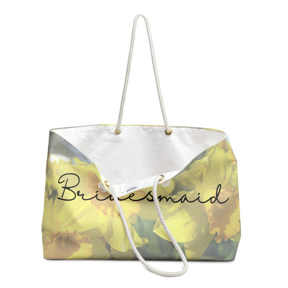 March Daffodils flower bridesmaid Weekender Bag