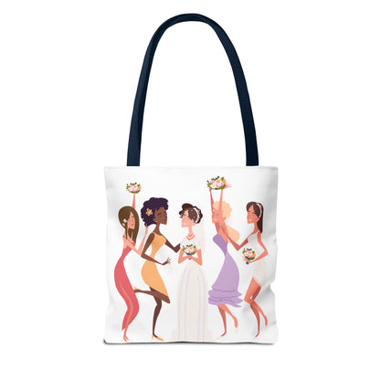 The Party Crew bride and bridesmaid Tote Bag (AOP)