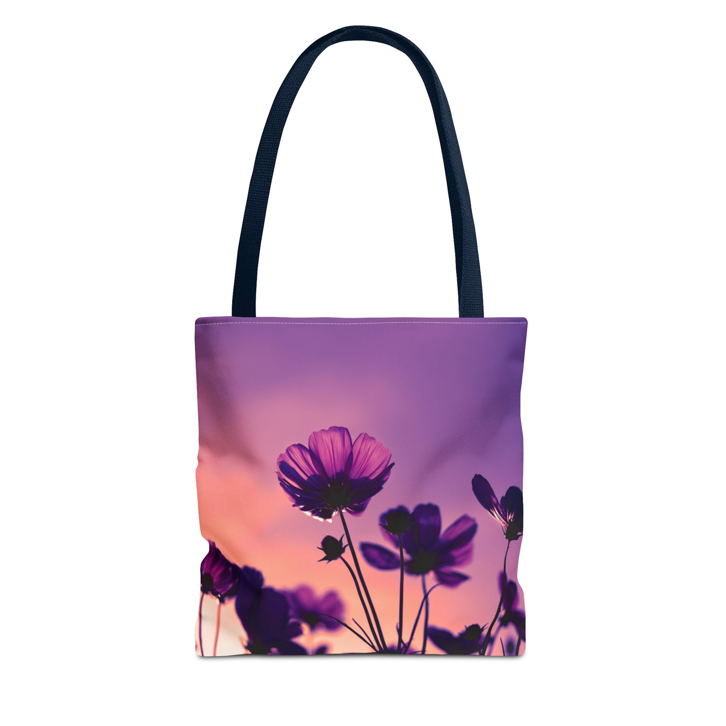 Purple flower Tote Bag (AOP)