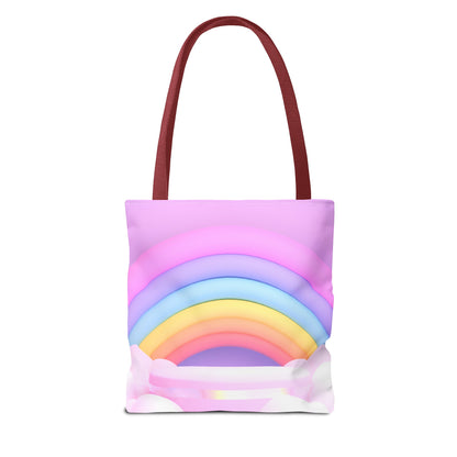 Rainbow with clouds Tote Bag (AOP)