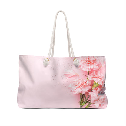 January carnation flower bridesmaid Weekender Bag