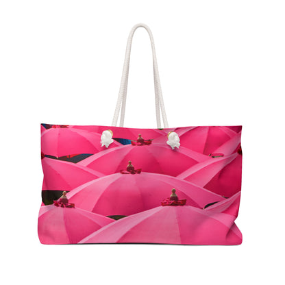 Pink Umbrellas Weekender Bag