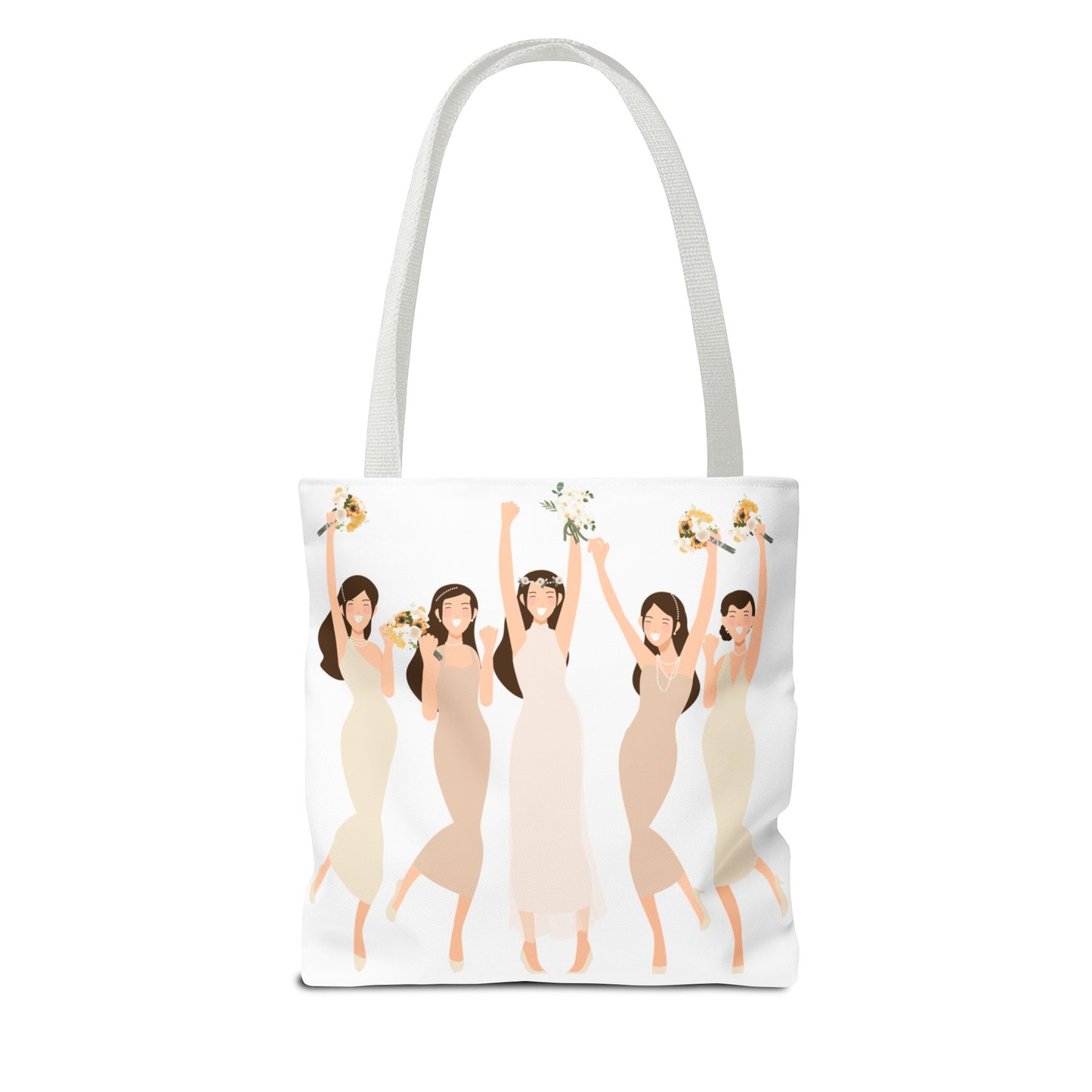 The party crew bride and bridesmaids Tote Bag (AOP)