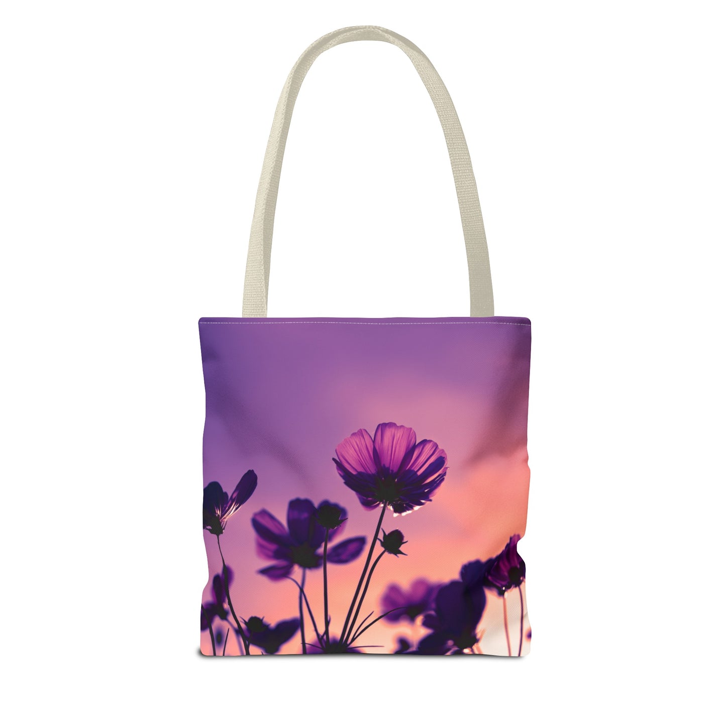 Purple flower Tote Bag (AOP)