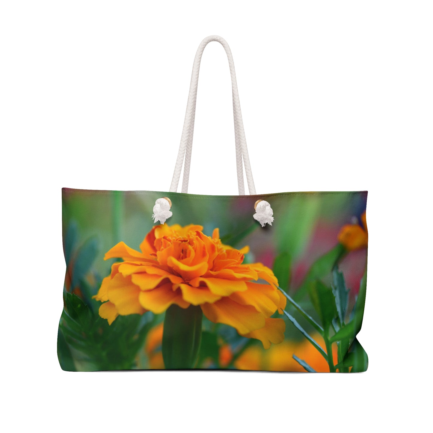 October marigold flower Weekender Bag