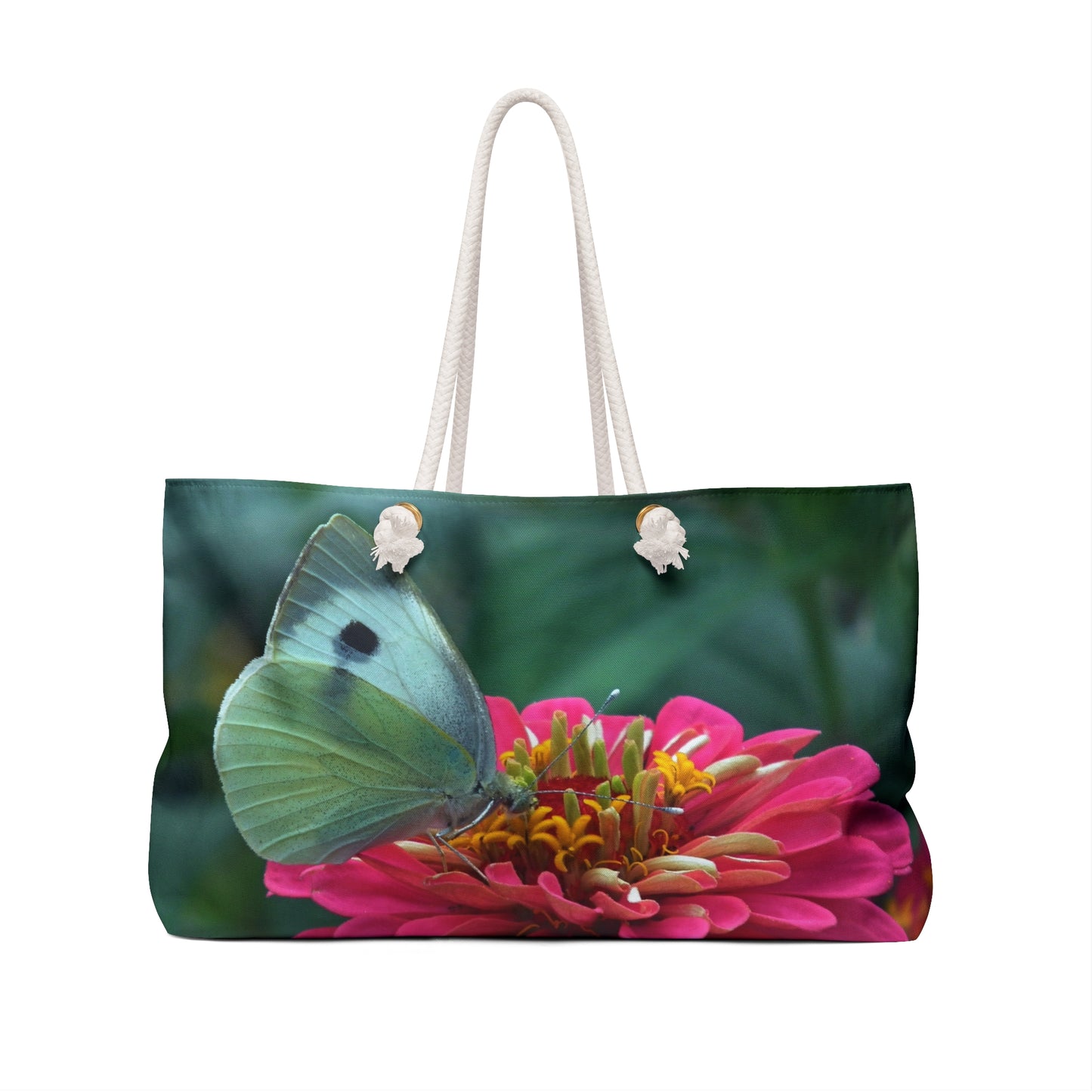 Flower with butterfly Weekender Bag