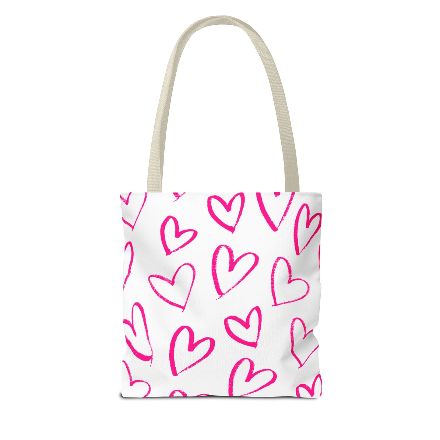 Pink Hearts Tote Bag (AOP)