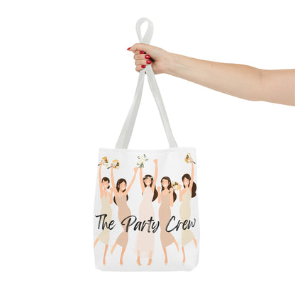 The party crew bride and bridesmaids Tote Bag (AOP)