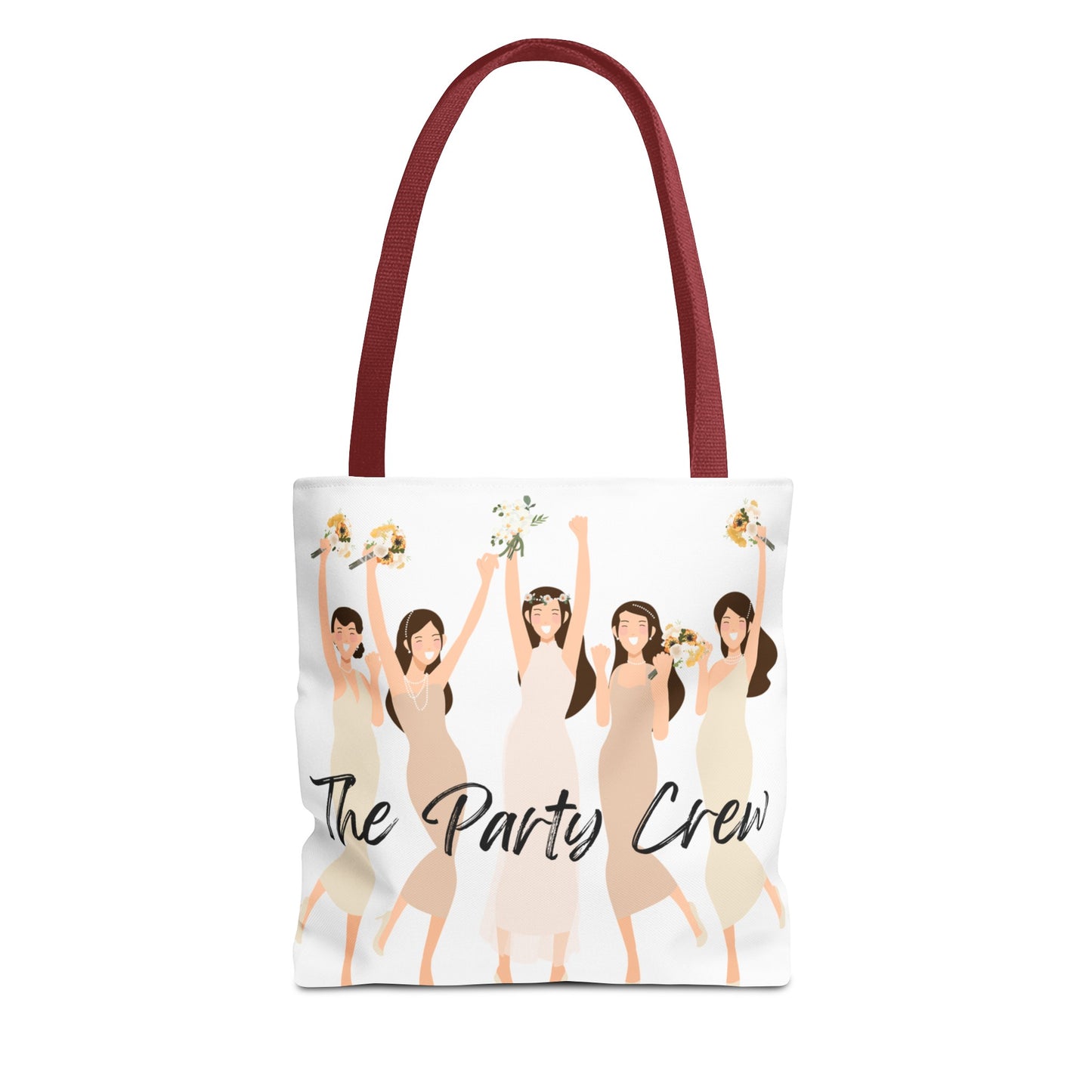 The party crew bride and bridesmaids Tote Bag (AOP)