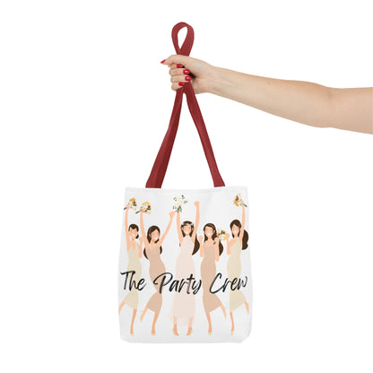 The party crew bride and bridesmaids Tote Bag (AOP)