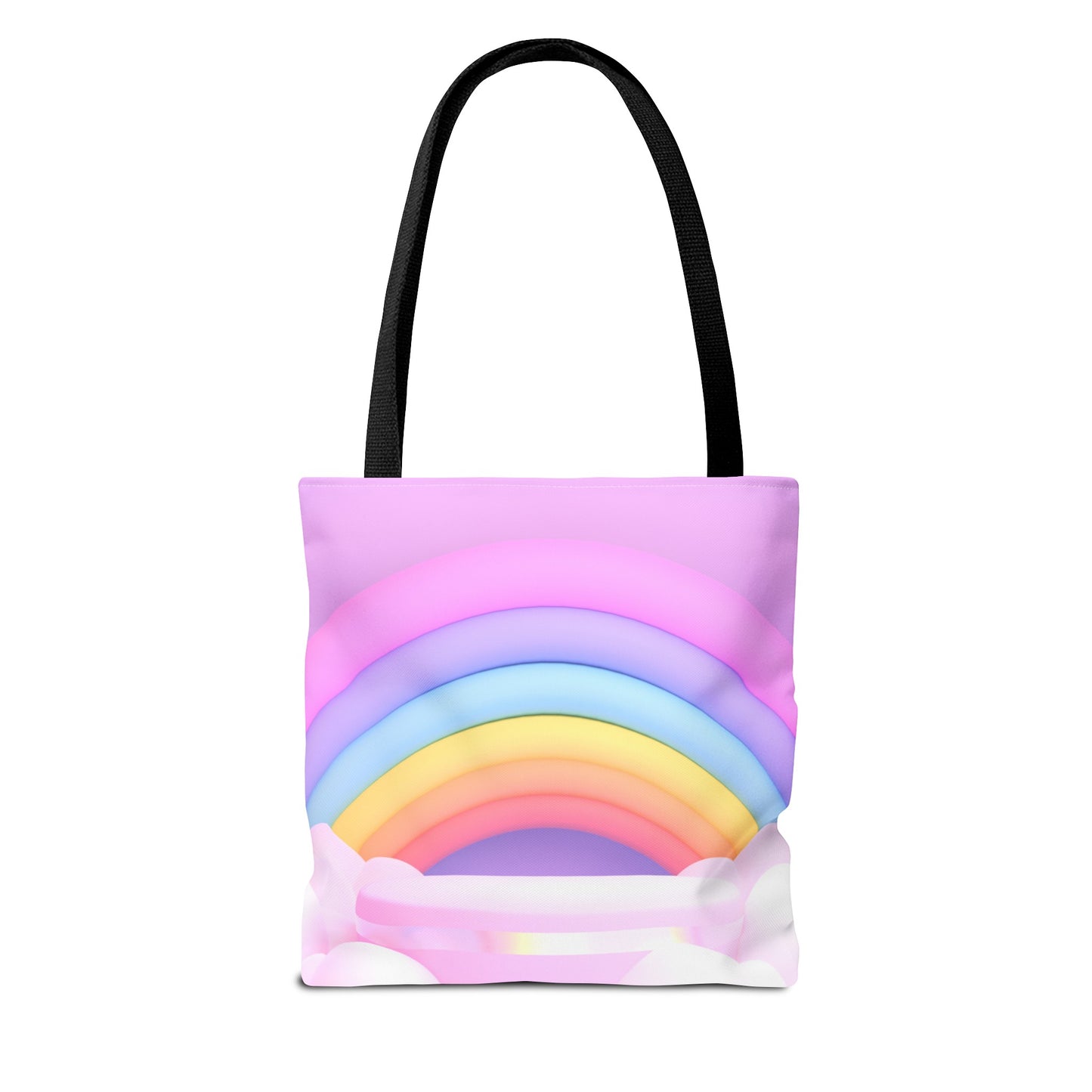 Rainbow with clouds Tote Bag (AOP)