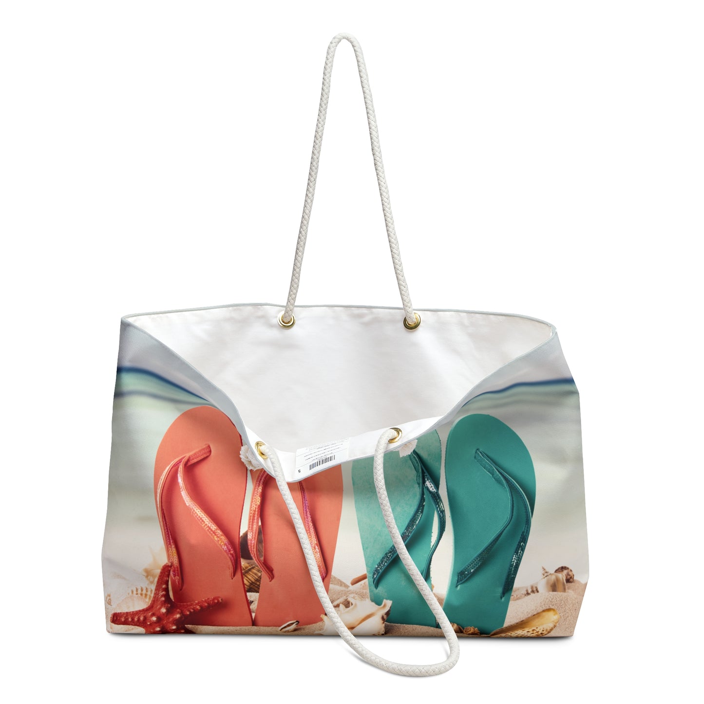 Pink and Blue Sandals Weekender Bag