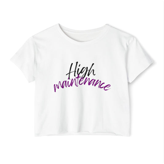 Women's Festival Crop Top, purple High maintenance