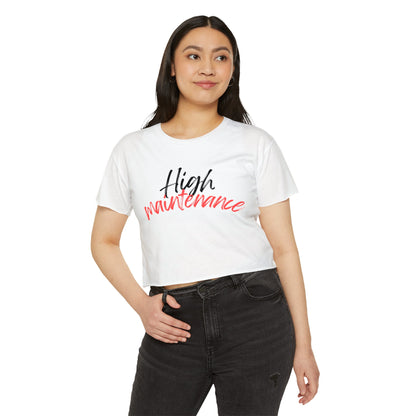 Women's Festival Crop Top, red high maintenance