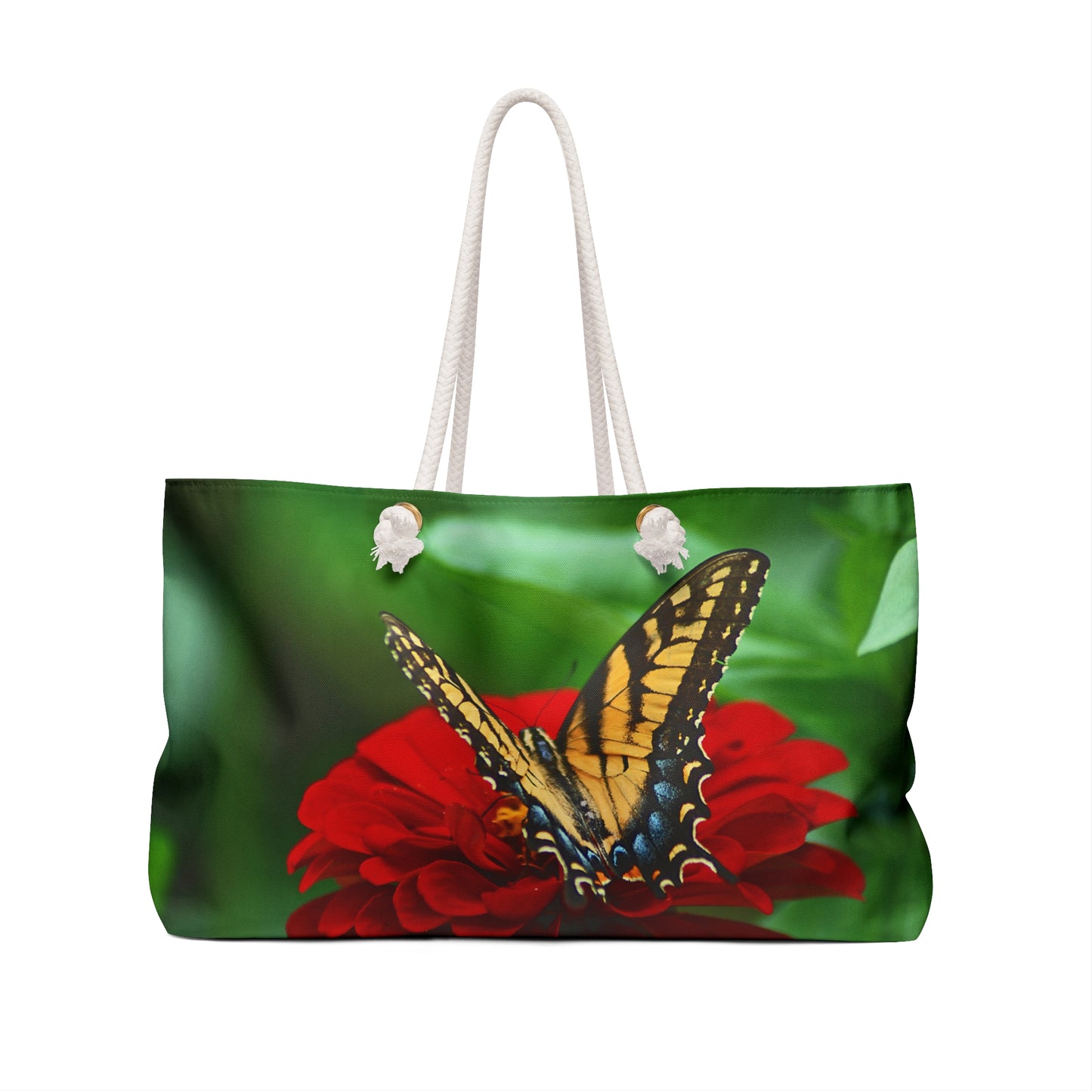 Flower with butterfly Weekender Bag