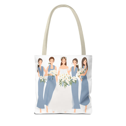 The Party Crew bride and bridesmaid Tote Bag (AOP)