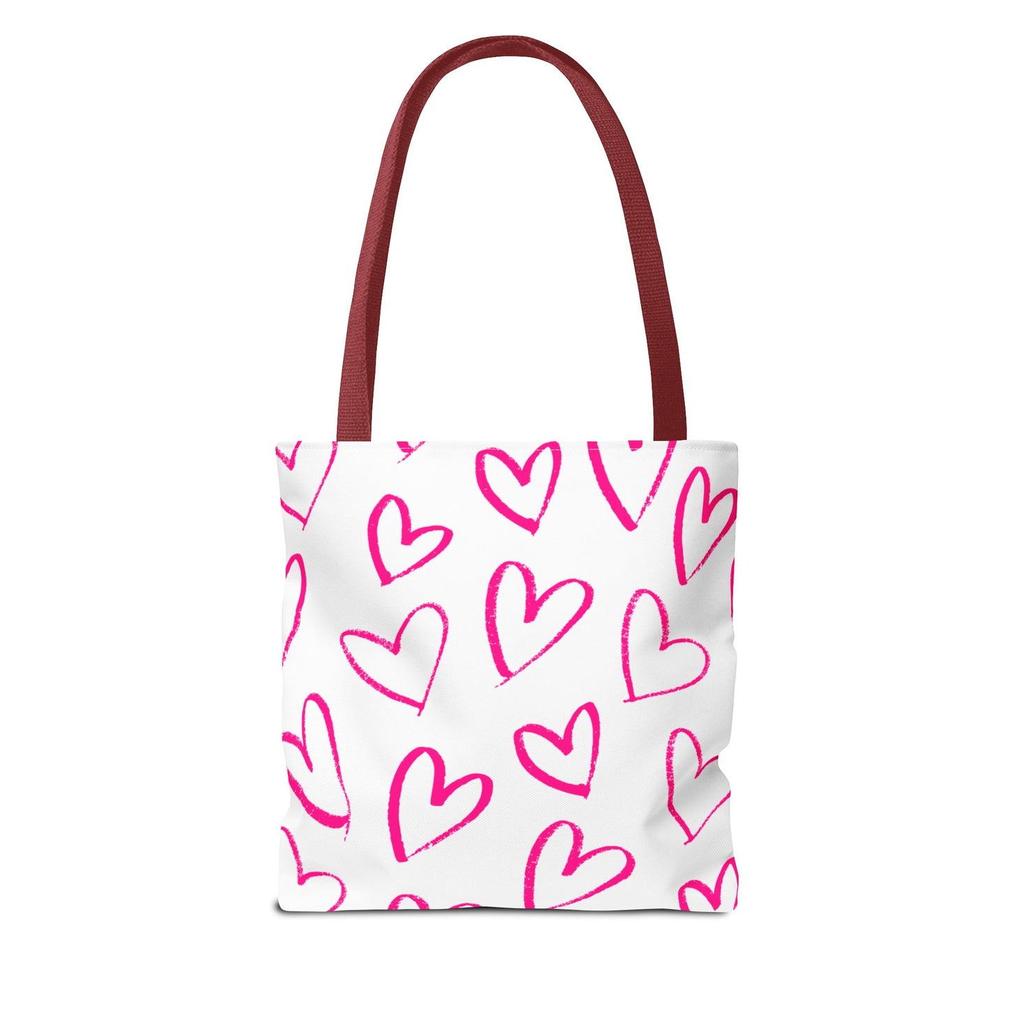 Pink Hearts Tote Bag (AOP)