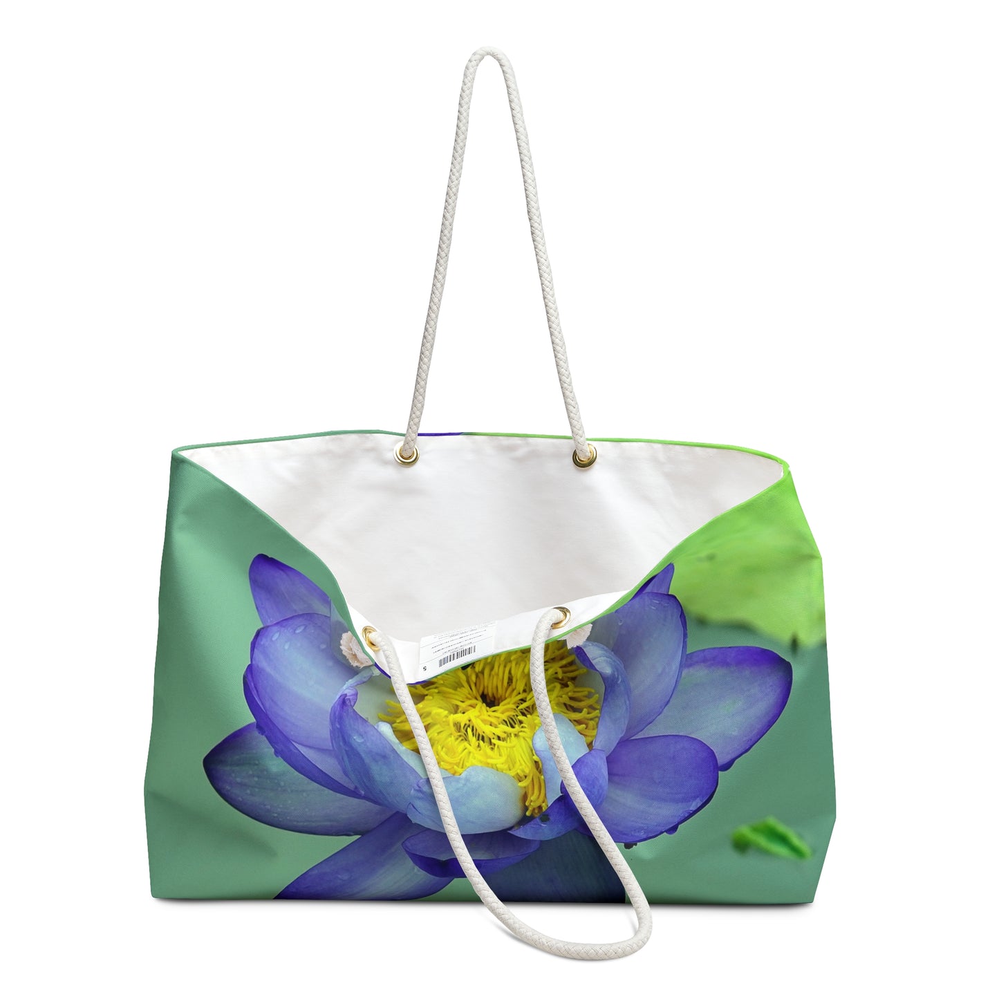 Blue flower Weekender Bag