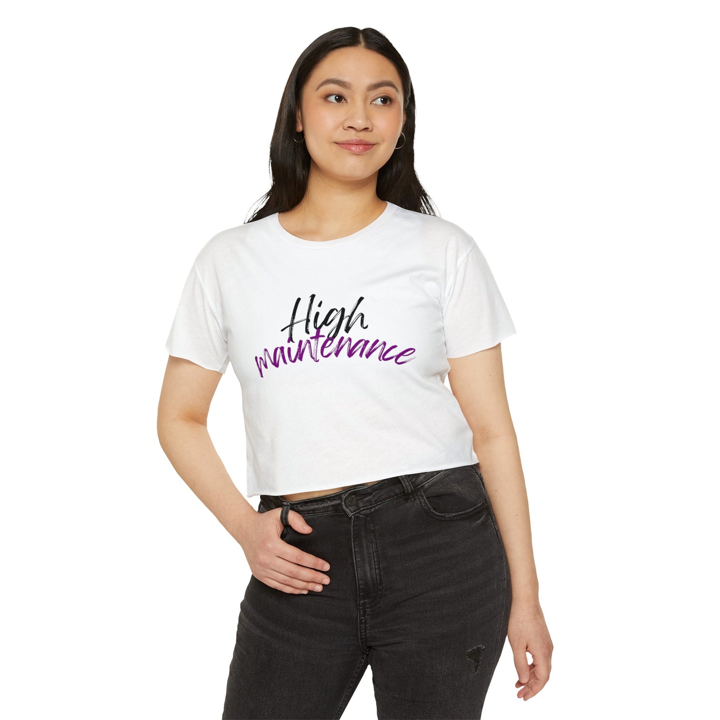 Women's Festival Crop Top, purple High maintenance