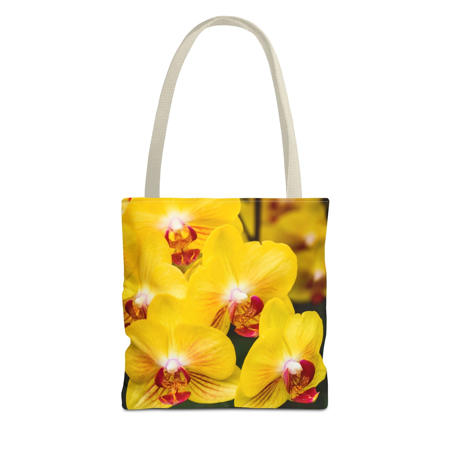 Yellow Orchid flower Tote Bag (AOP)