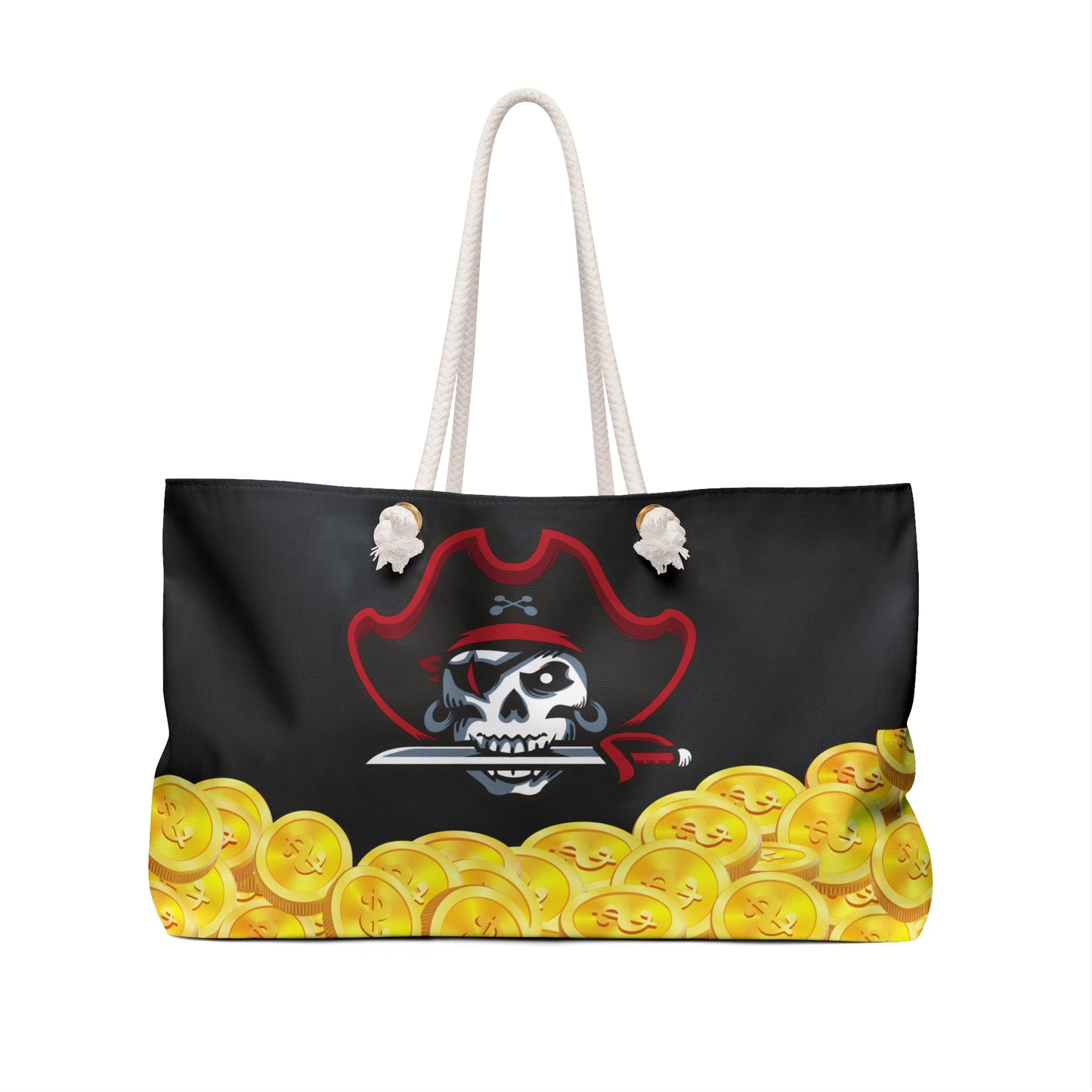 Weekender Bag,Pirate with coins