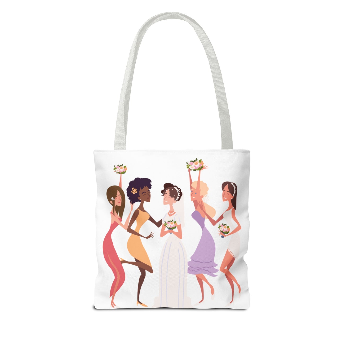 The Party Crew bride and bridesmaid Tote Bag (AOP)