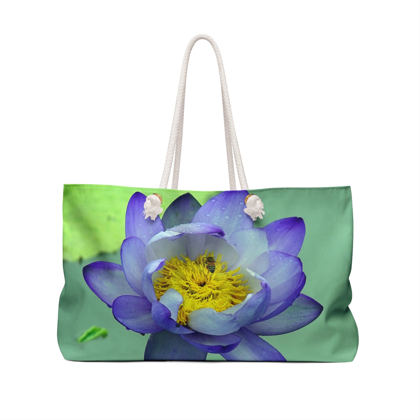 Blue flower Weekender Bag