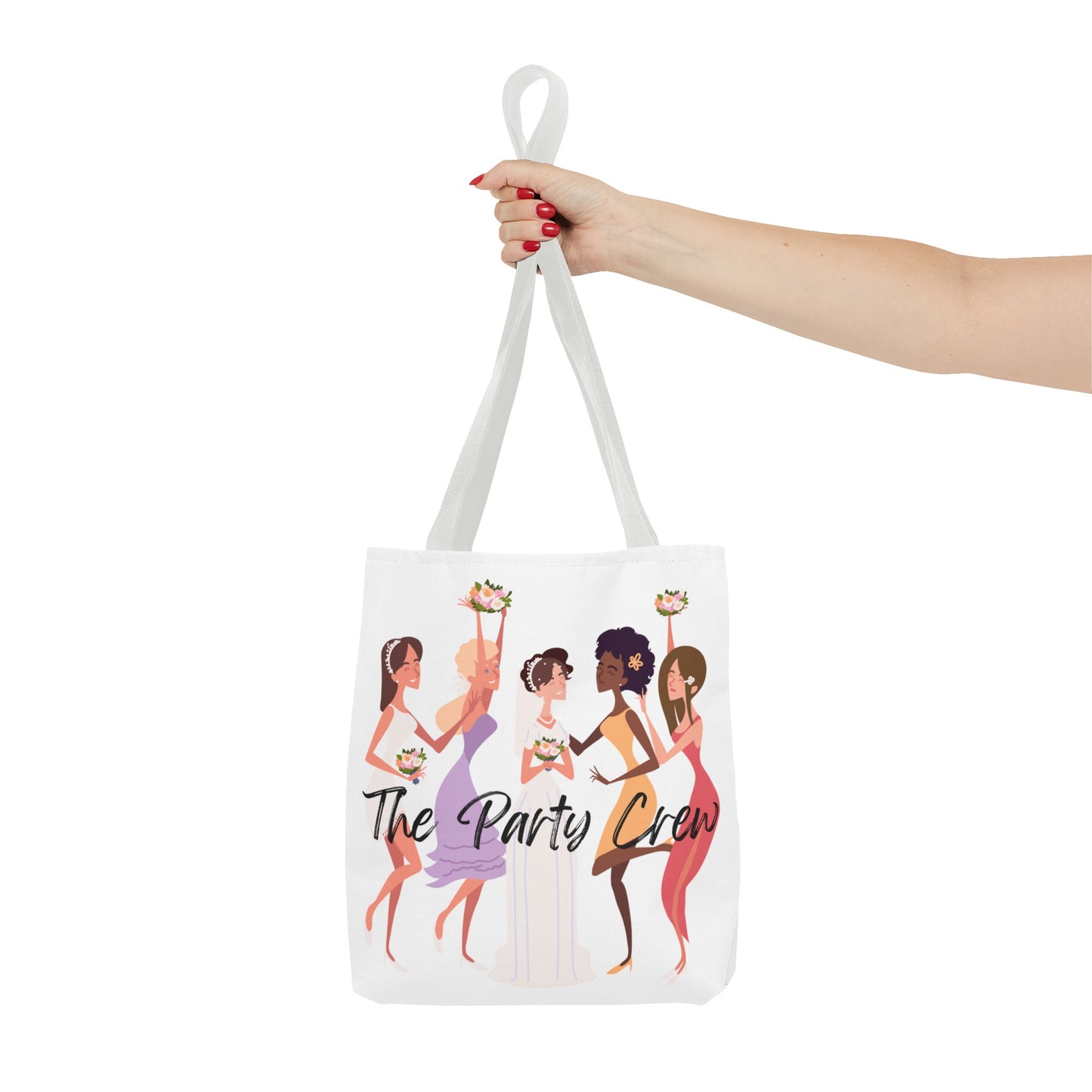 The Party Crew bride and bridesmaid Tote Bag (AOP)