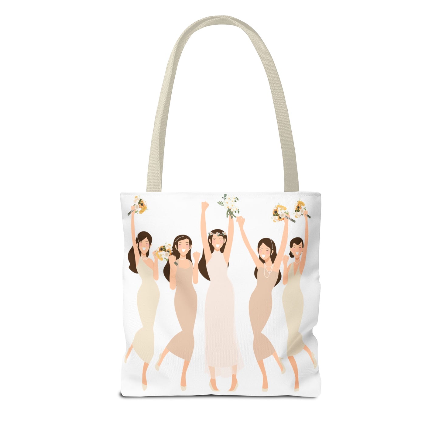 The party crew bride and bridesmaids Tote Bag (AOP)