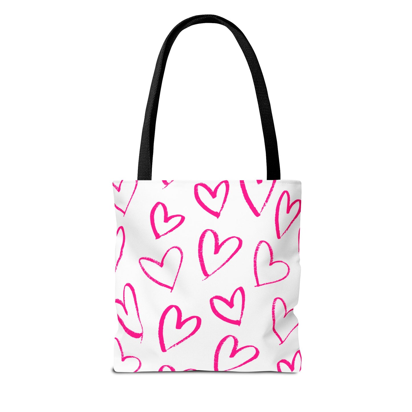 Pink Hearts Tote Bag (AOP)