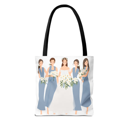 The Party Crew bride and bridesmaid Tote Bag (AOP)