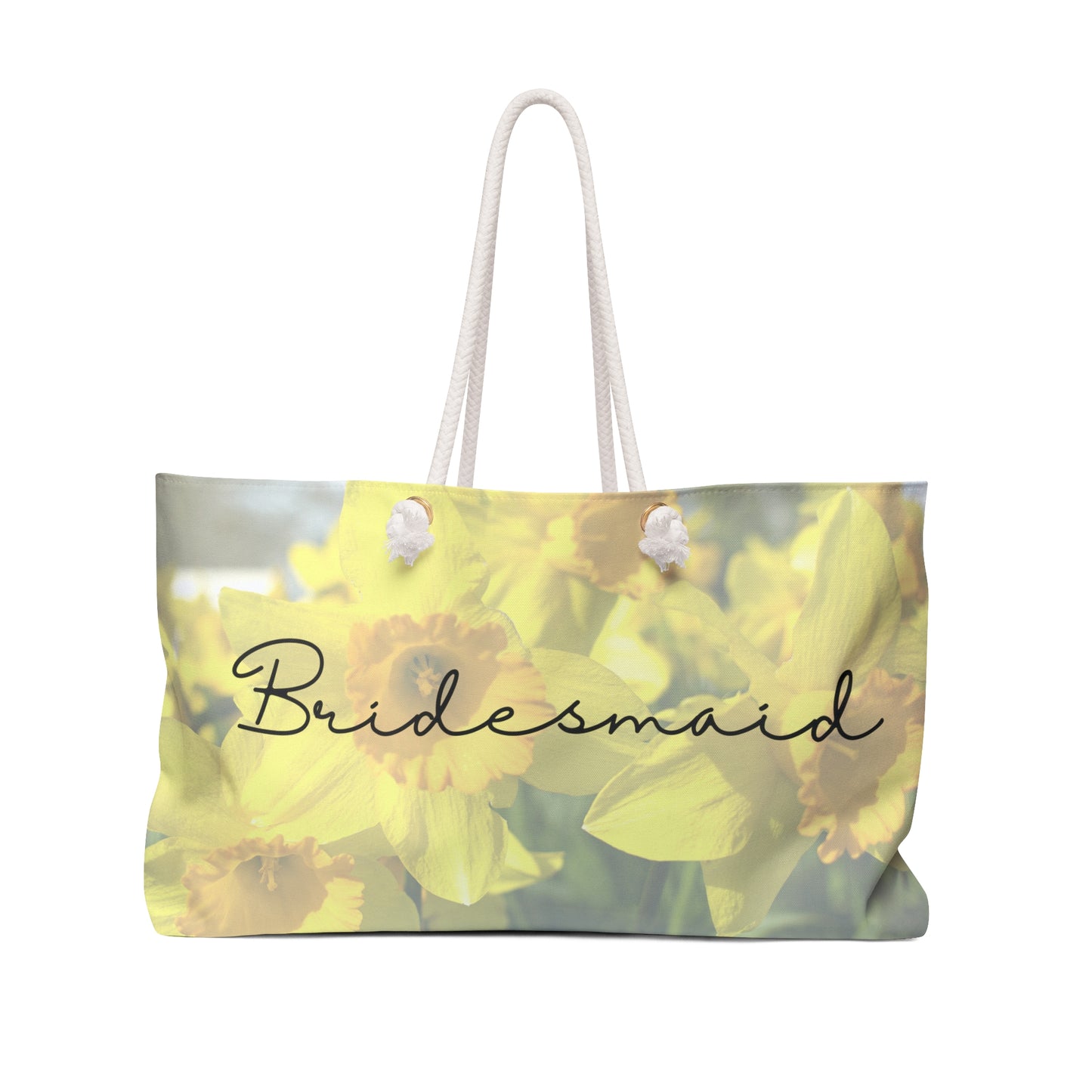 March Daffodils flower bridesmaid Weekender Bag