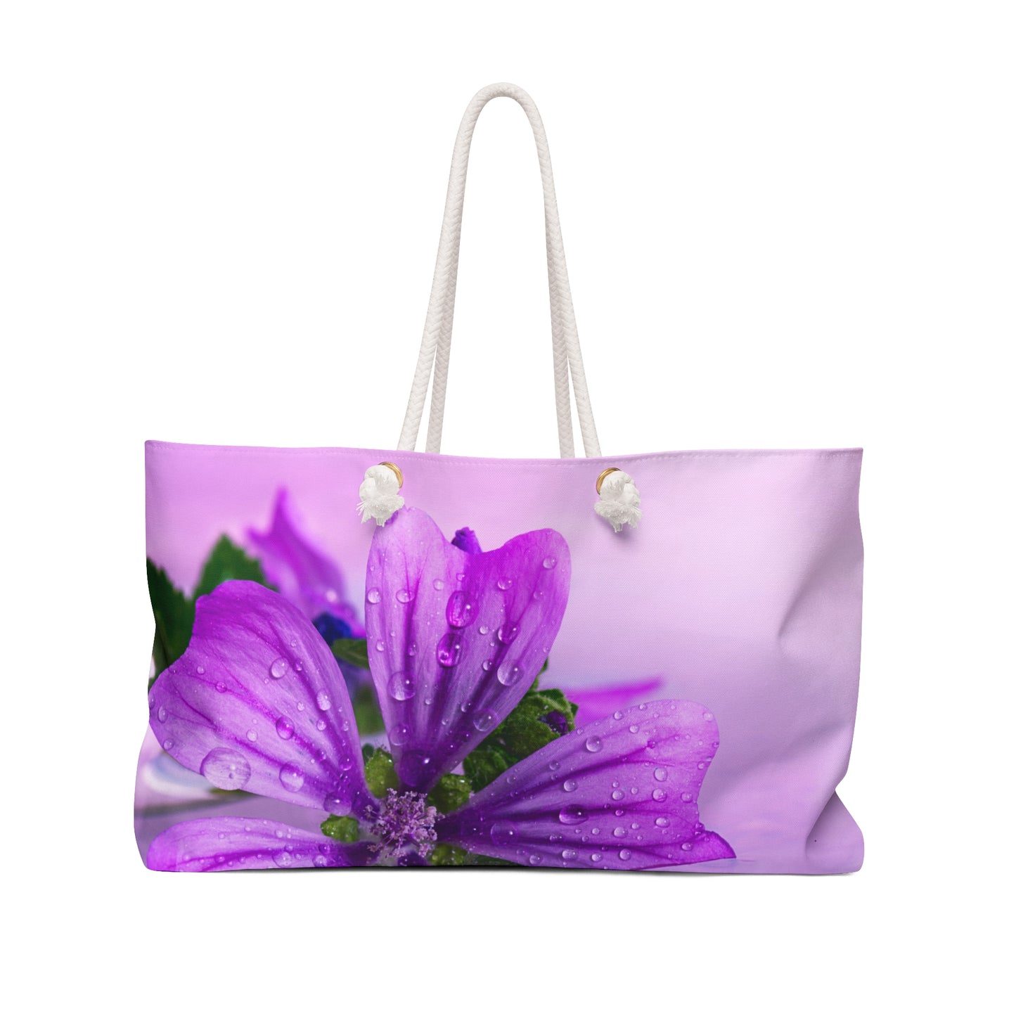 Purple Flower Weekender Bag