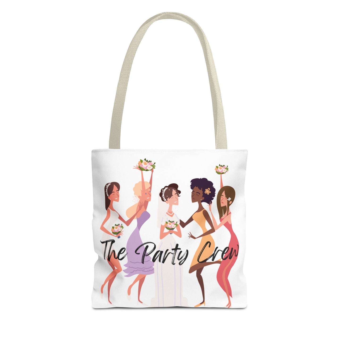 The Party Crew bride and bridesmaid Tote Bag (AOP)