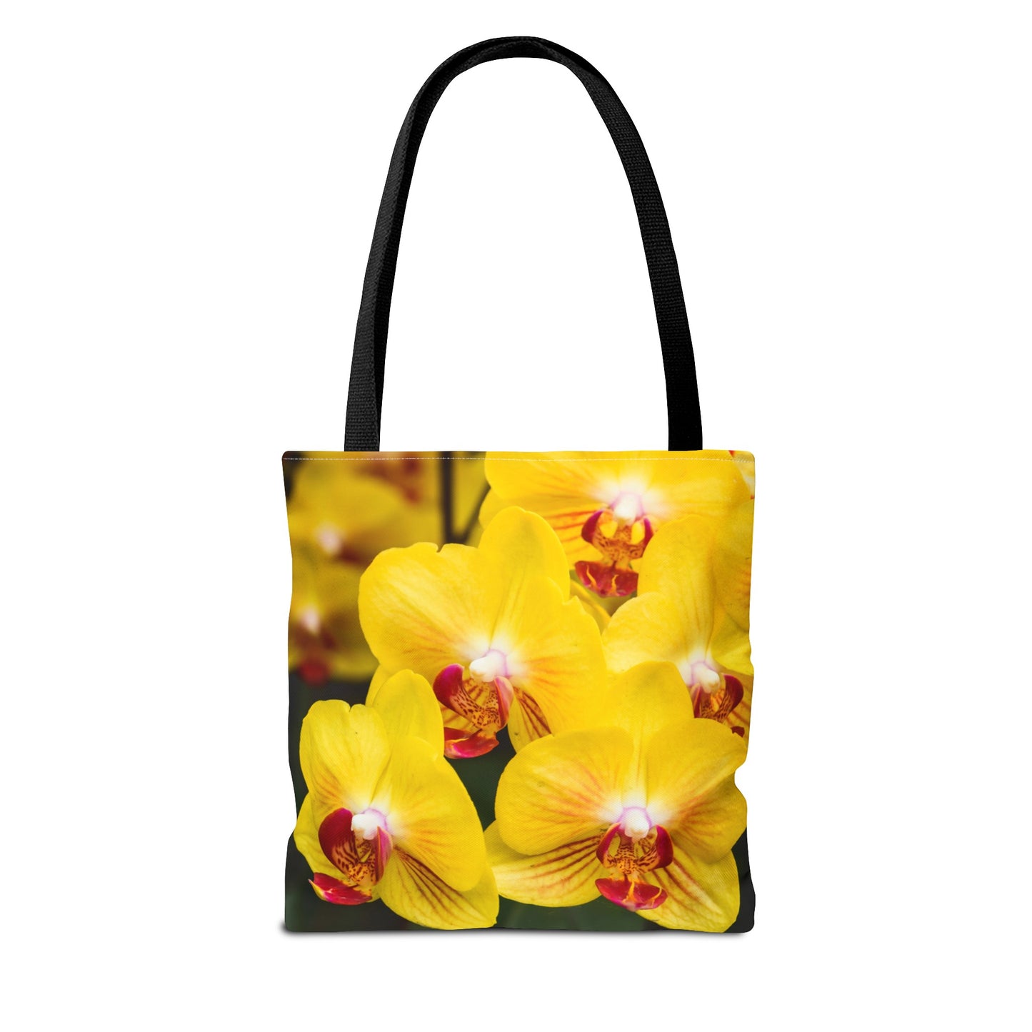 Yellow Orchid flower Tote Bag (AOP)