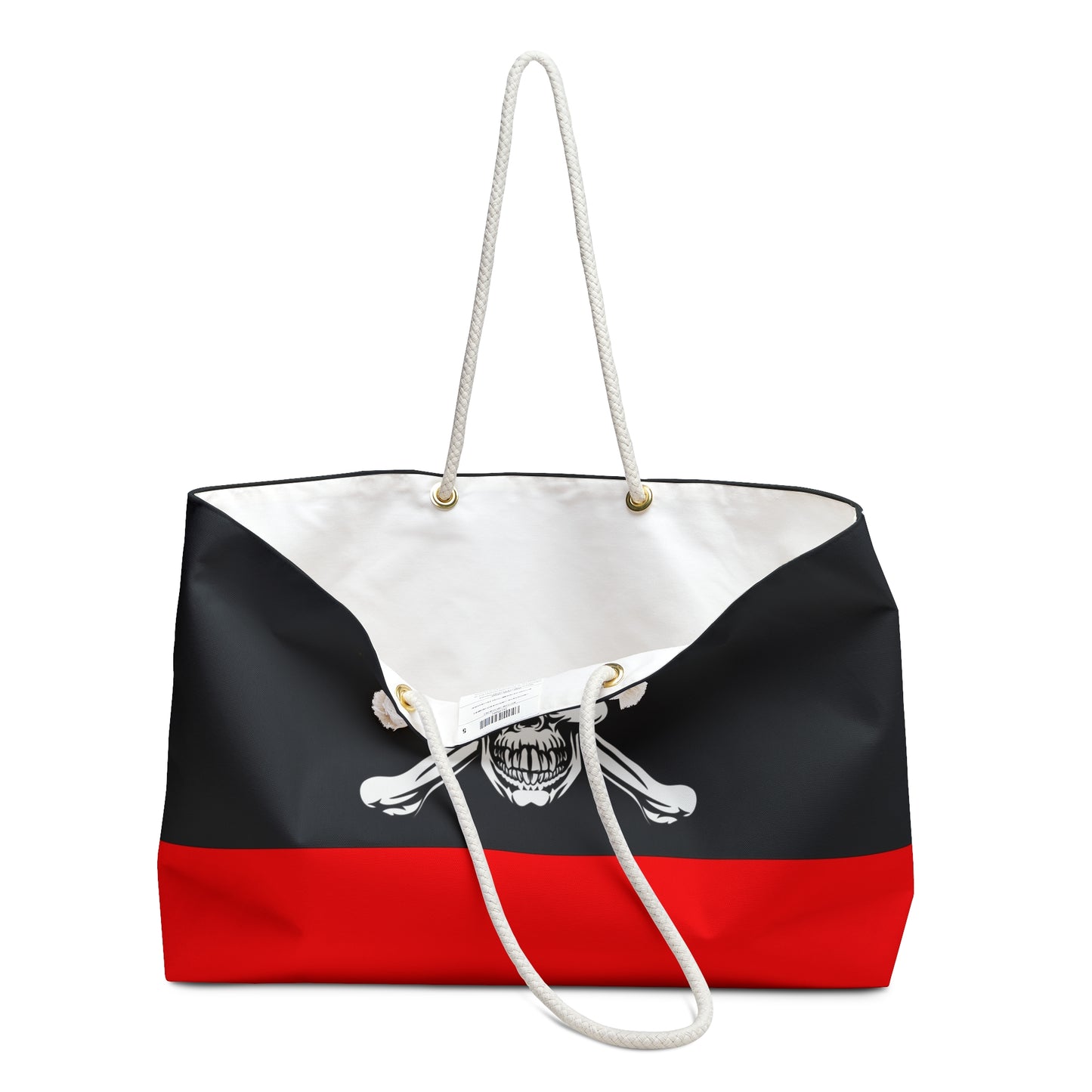 Weekender Bag, Pirate red and black