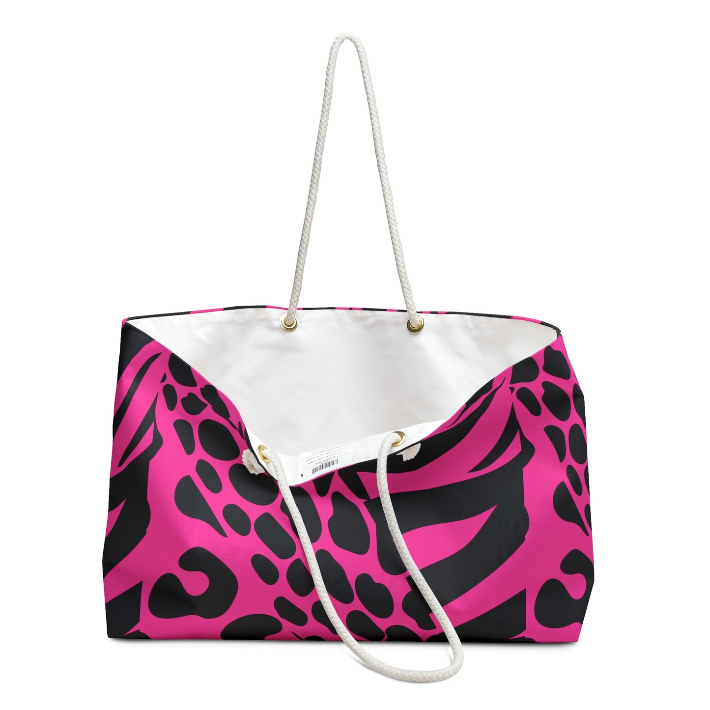 Weekender Bag Pink animal print