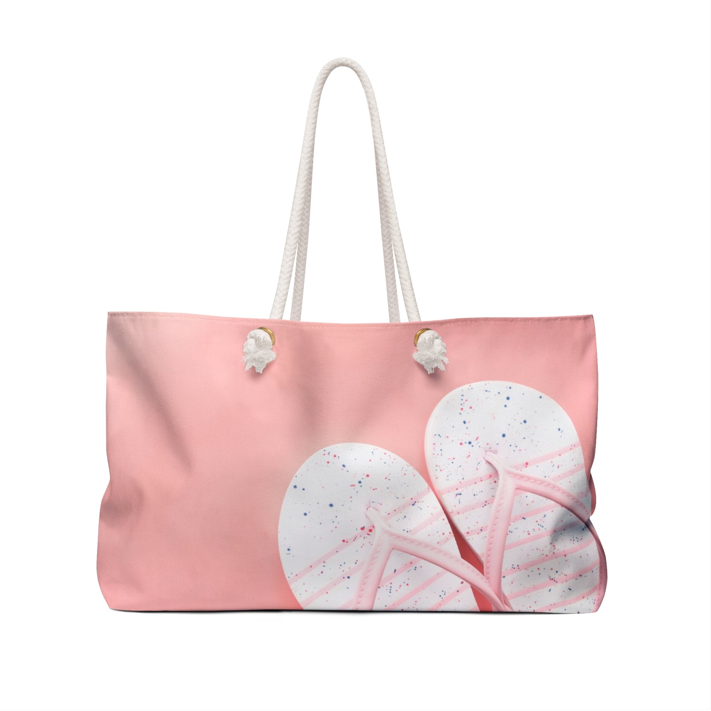 Hello Summer pink sandals Weekender Bag