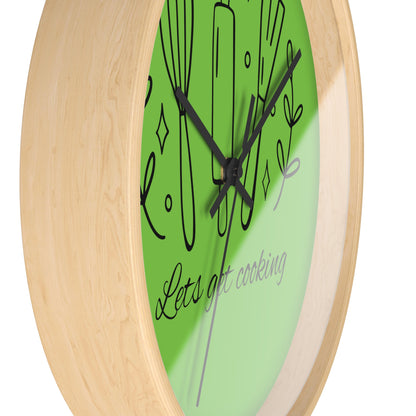 Kitchen Green Cooking Wall Clock