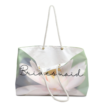 July Water Lily Bridesmaid Weekender Bag